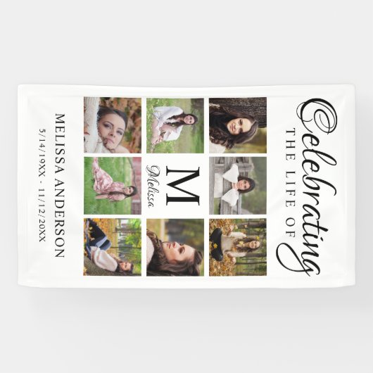 Beerdigung der Lebensfotografie Begrüßung Banner (Horizontal)