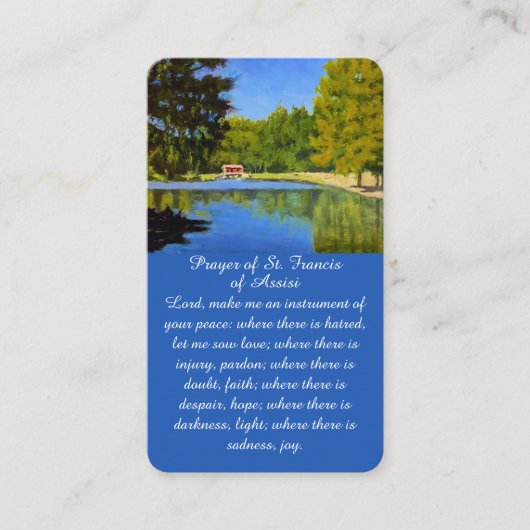 Beerdigung der Lebenslandschaft Beerdigungskarte Visitenkarte (Vorderseite)