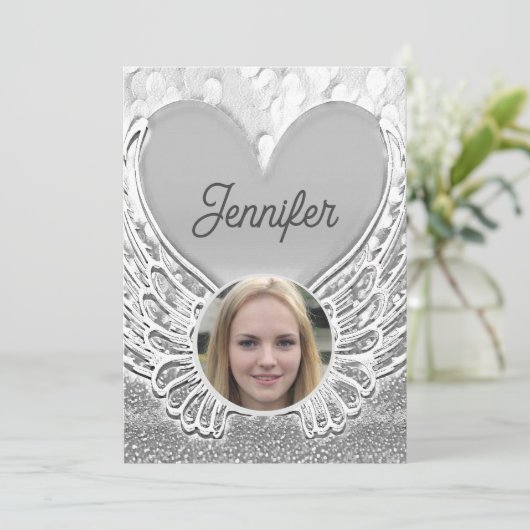 Beerdigung der lebenslangen Beerdigung Einladung (Stehend Vorderseite)