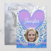 Beerdigung der lebenslangen Beerdigung Einladung (Vorne/Hinten)