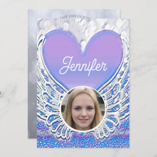 Beerdigung der lebenslangen Beerdigung Einladung (Vorne/Hinten)