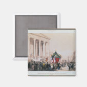 Beerdigung der Opfer der Madeleine Magnet (Vorderseite/Rückseite)