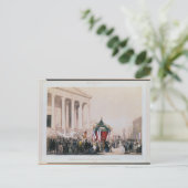 Beerdigung der Opfer der Madeleine Postkarte (Stehend Vorderseite)
