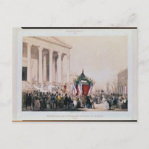 Beerdigung der Opfer der Madeleine Postkarte