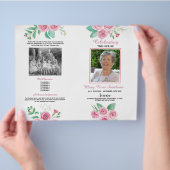 Beerdigung der Rose des Dienstes Feier des Lebens Flyer (Hand)