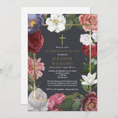 Beerdigung der Rose des Lebens Einladung (Vorne/Hinten)