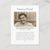 Beerdigung der Theotokos-Beerdigungskarte Platzkarte (Rückseite)