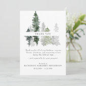 Beerdigung der Waldbaumen Dankeskarte (Stehend Vorderseite)