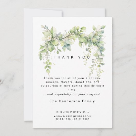 Beerdigung der Weinberge Danke (Vorderseite)