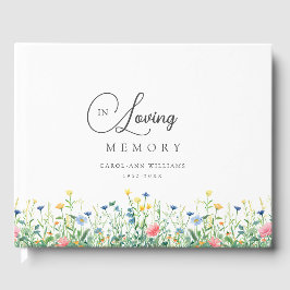 Beerdigung der Wildblume "In Love Memory" Gästebuch