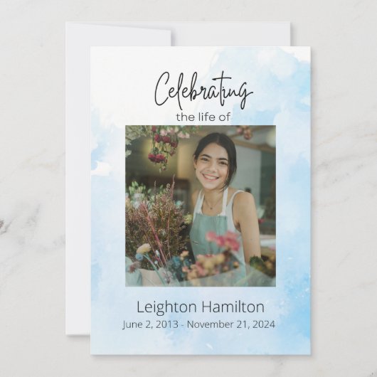 Beerdigung der Wolken anlässlich des Programms "Le Einladung (Vorderseite)