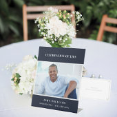 Beerdigung des blauen Fotos Sockelschild