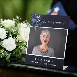 Beerdigung des blauen Fotos Sockelschild