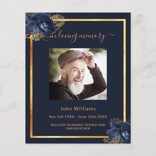 Beerdigung des blauen Fotos zur Beerdigung des Leb (Rückseite)