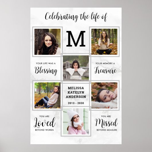 Beerdigung des einzigartigen Fotos Poster (Vorne)