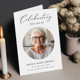 Beerdigung des Foto-Beerdigungsprogramms Karte