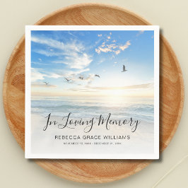 Beerdigung des Fotos am Strand Serviette