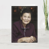 Beerdigung des Fotos Beerdigung des Beileids Dankeskarte (Vorderseite)