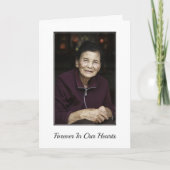 Beerdigung des Fotos Beileid Bereavement Gedenkstä Dankeskarte (Vorderseite)