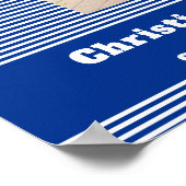 Beerdigung des Fotos Blue Stripes zum Leben Poster (Ecke)