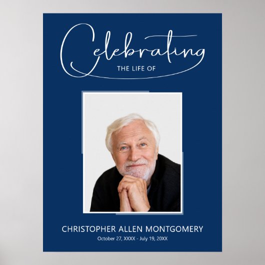 Beerdigung des Fotos der Lebensbeerdigung Poster (Vorne)