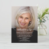 Beerdigung des Fotos Einladung (Stehend Vorderseite)