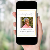 Beerdigung des Fotos Einladung