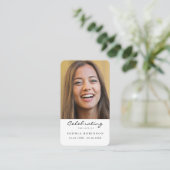 Beerdigung des Fotos Lebensbeerdigung Visitenkarte (Stehend Vorderseite)