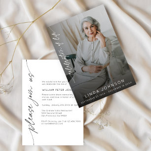 Beerdigung des Fotos Lebenserinnerung Einladung