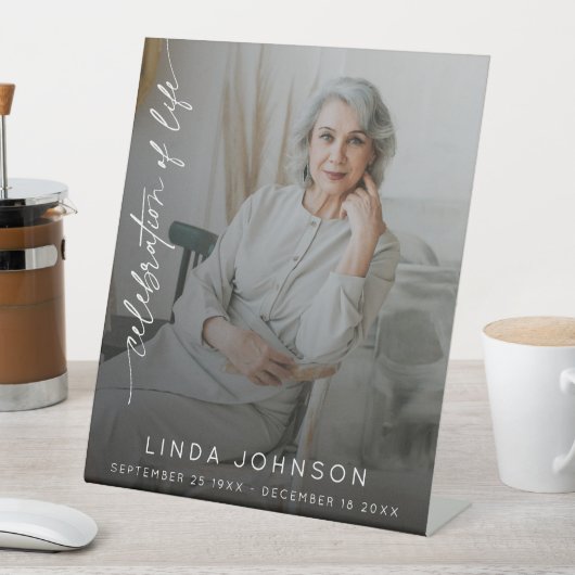 Beerdigung des Fotos Lebenserinnerung Sockelschild (In Situ)