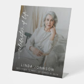 Beerdigung des Fotos Lebenserinnerung Sockelschild (Vorderseite)