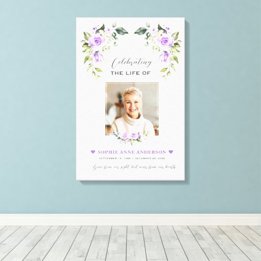 Beerdigung des Fotos Lebensjahr Leinwanddruck (Insitu (Holzboden))