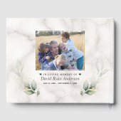 Beerdigung des Fotos "Life Man" Gästebuch (Rückseite)