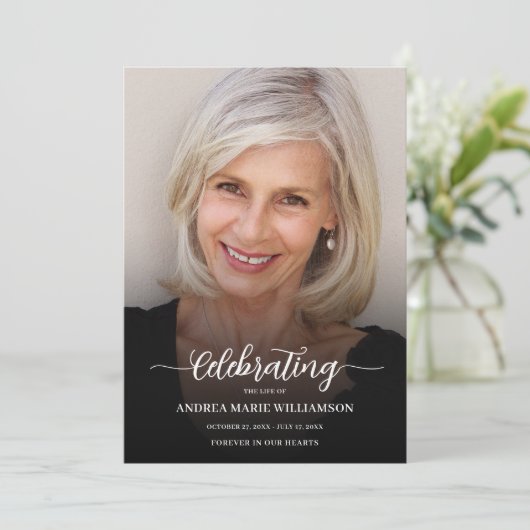 Beerdigung des Fotos Programm (Stehend Vorderseite)