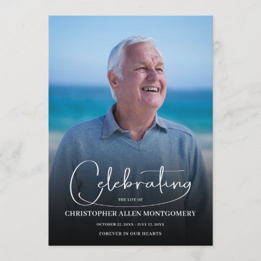 Beerdigung des Fotos Programm (Vorderseite)