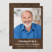 Beerdigung des Fotos zum Gedenken an das Leben Programm (Vorne/Hinten)