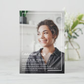 Beerdigung des Fotos zum Leben Einladung (Stehend Vorderseite)