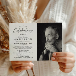 Beerdigung des Fotos zur Beerdigung des Lebens Einladung