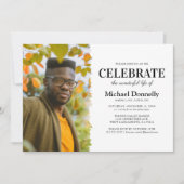 Beerdigung des Fotos zur Beerdigung des Lebens Einladung (Vorderseite)