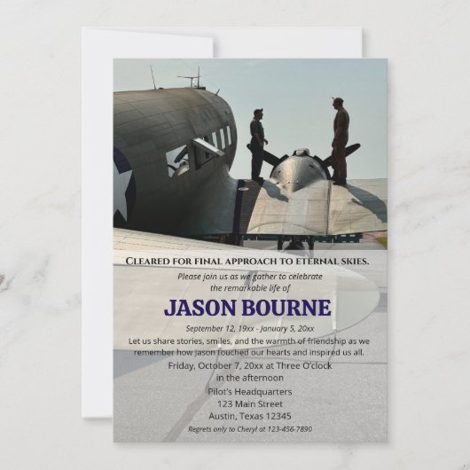 Beerdigung des Fotos zur Beerdigung von Lebensgeda Einladung (Vorderseite)