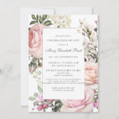 Beerdigung des Gedenkens zur Beerdigung des Lebens Einladung (Vorderseite)