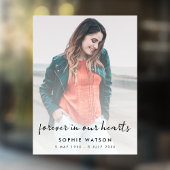 Beerdigung des Gedenkens zur Beerdigung des Lebens Fensteraufkleber