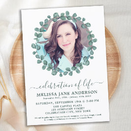 Beerdigung des Grüns Foto Feier des Lebens Einladung