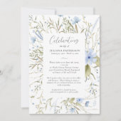 Beerdigung des Hübschen Blauen Blumenbeergens Einladung (Vorderseite)