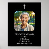 Beerdigung des Lebens 1 Foto Beerdigung Schwarz Poster (Vorne)