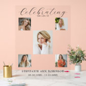 Beerdigung des Lebens 5 FotoCollage Acrylschild (Hochzeit)