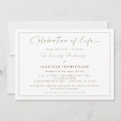 Beerdigung des Lebens an der Goldgrenze Einladung (Vorderseite)