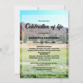 Beerdigung des Lebens Beerdigung Gedenkfeier Einladung (Vorderseite)