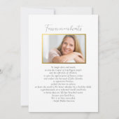 Beerdigung des Lebens Botanische Grüntöne Beerdigu Einladung (Rückseite)