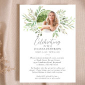 Beerdigung des Lebens Botanische Grüntöne Beerdigu Einladung